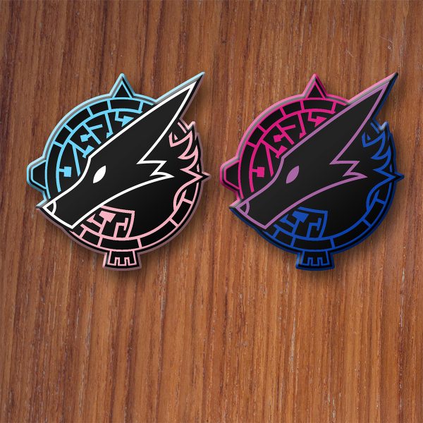 PRE-ORDER: Beast World Logo Pins (Bisexual or Transgender Flag Colors)