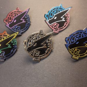 Beast World Logo Pins